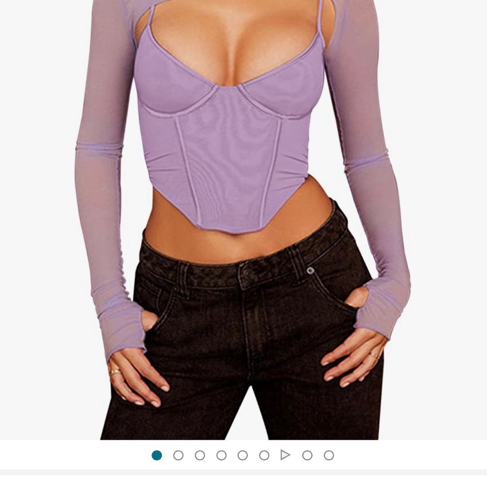 Brand new Amazon 2 piece top with mesh top